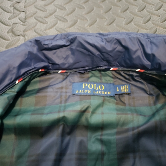 Mens Packable Water-Repellent Down Polo Jacket - Picture 3 of 4